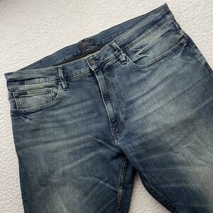 Polo Ralp Lauren Jeans Mens 38x32 (Tag 36x32) Sullivan Slim Stone Wash Whiskered